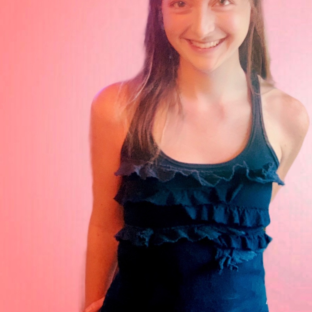 Hollister Navy Tank top